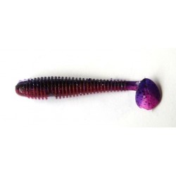 Рибальська силіконова приманка, Taipan Slim View Fat, 3,3 дюйми, 6шт/уп, колір №12 Violet mistik pink
